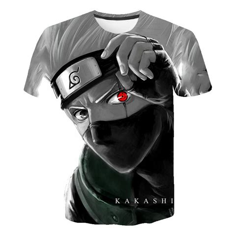 Tops And Shirts Void Kakashi Hatake T Shirt Herren All Over Druck Ninja Anime Manga Jp