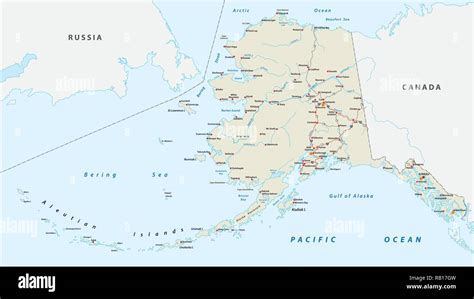 Alaska Map Hi Res Stock Photography And Images Alamy