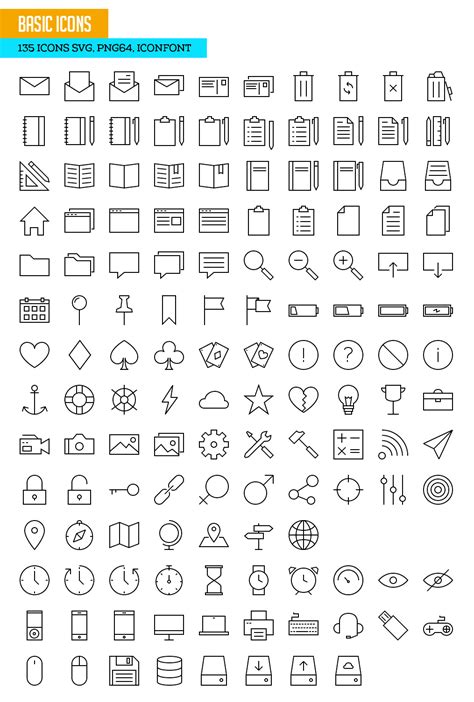 730 Free Outline Icons Set For Designers Icons Graphic Design Junction