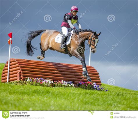 Horse Rider Competing In Cross Country Event Editorial Photo Image