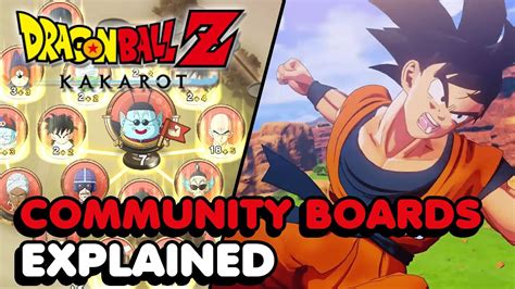 The community boards are a small but neat bonus to the game itself. Dbz Kakarot Community Board Setup Max