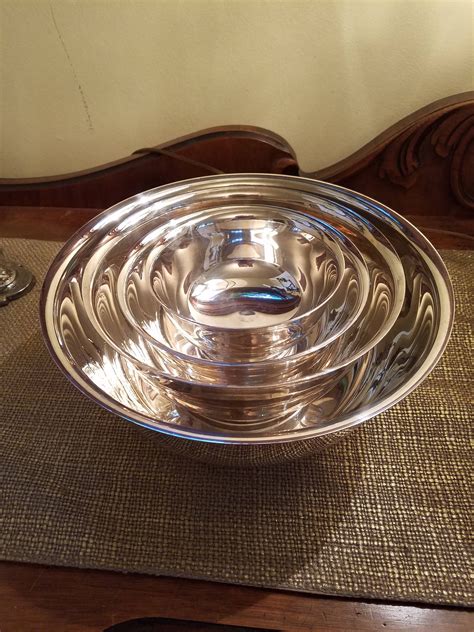 Vintage Gorham Silverplate Bowl Set Of Silverplate Nesting Etsy