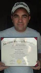 Photos of American Military University Graduation Honors