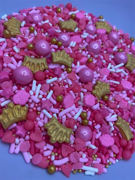 Pink Princess Edible Sprinkle Mix Etsy