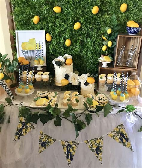 Lemon Birthday Party Ideas Photo 7 Of 11 Lemon Themed Bridal Shower