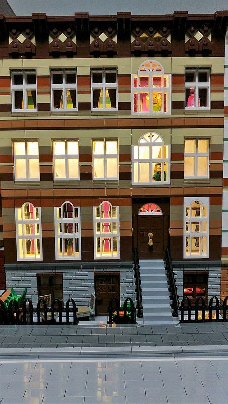 Moc Brownstone Inspired Buildings Lego Architecture Lego Design