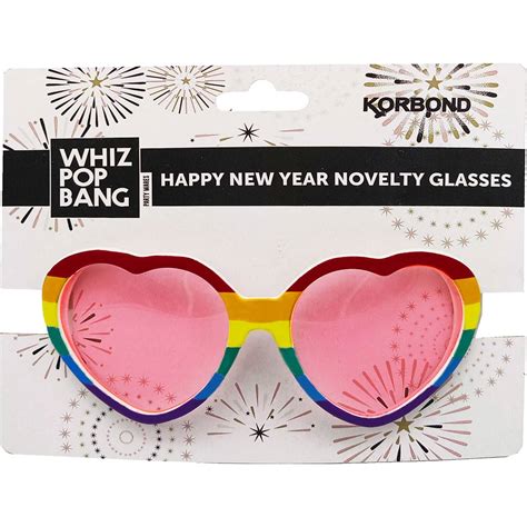 Whiz Pop Bang Heart Novelty Glasses Each Woolworths