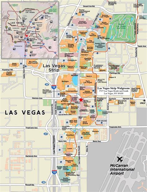 Downtown Las Vegas Map Map Of Downtown Las Vegas United States Of