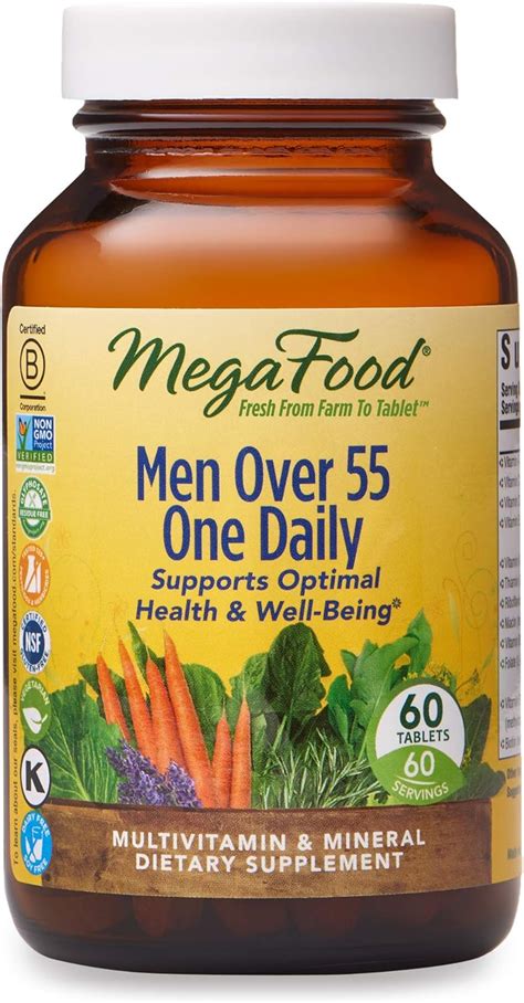 Megafood Men Over 55 One Daily Supports Optimal Health And Wellbeing