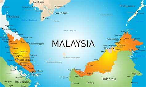 Vector Map Of Malaysia Country Graphics Vector Map Of Malaysia Country
