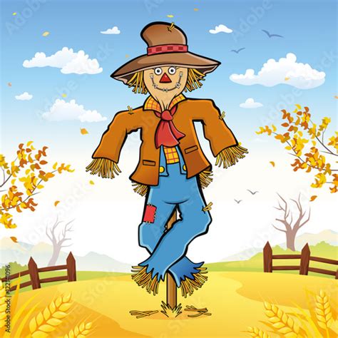 Happy Scarecrow Stock Image And Royalty Free Vector Files On Fotolia