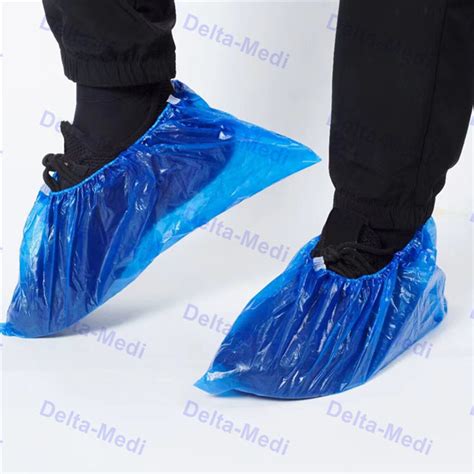 Cpe Disposable Surgical Shoe Covers Pe Anti Slip Plastic Waterproof