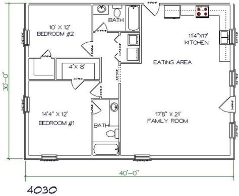 Beautiful 2 Bedroom House Plans 30x40 New Home Plans Design