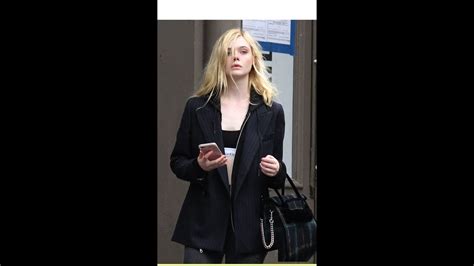 Elle Fanning Shows Off Her Midriff While Strolling Around Nyc Youtube