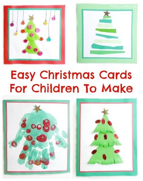 Maybe you would like to learn more about one of these? Four Easy Christmas Cards For Children To Make | TheBoyandMe