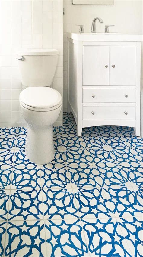 To properly install tile over concrete the bathroom slab floor needs to be smooth and level. Cement Tile Adds Pattern, Color to Traditional Bath | Cement tiles bathroom, Traditional ...