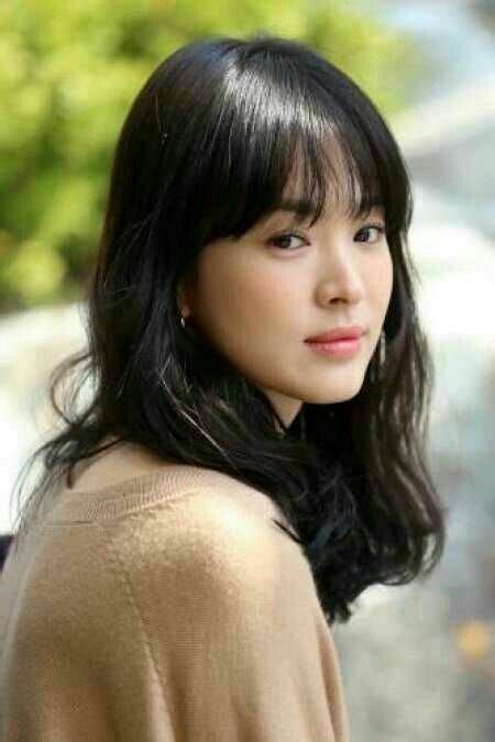 Beauty Song Hye Kyo Song Hye Kyo Hairstyles With Bangs Korean Actresses