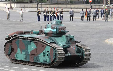 French Ww2 Tank B1 Bis At The Bastille Day Parade This Morning