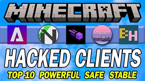 Top 10 Best Minecraft Hacked Clients Youtube