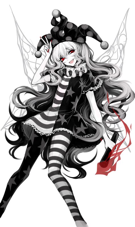 Clownpiece Dark Anime Girl Cool Anime Girl Anime Art Girl Gothic