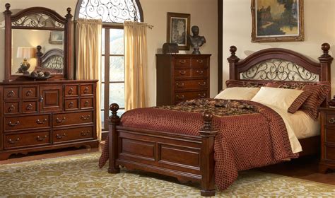 This style of headboard is paired with a solid wooden bed base which is either white or cream in color. wrought iron and wood bedroom sets | ... Bedroom Set with ...