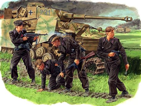 Art Illustration World War Ii Panzer Iv Ww2 History Military
