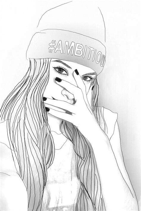 Girl Beanie Drawing Art Sketch Pinterest Drawings And Sketches