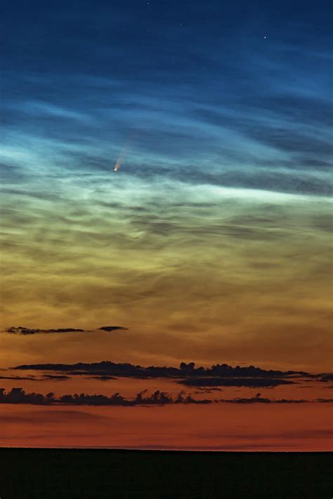 Comet Neowise Amid Bright Noctilucent Photograph By Alan Dyer Fine