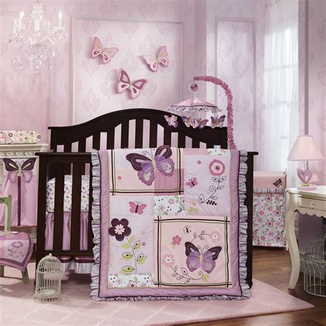 Choose from contactless same day delivery, drive up and more. Lambs & Ivy Butterfly Bloom 6-Piece Crib Bedding Set ...
