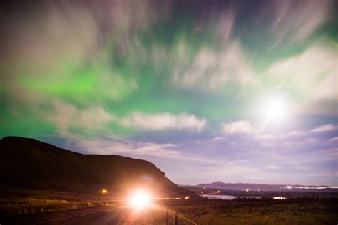 Aurora Borealis Iceland Sea Of Blush