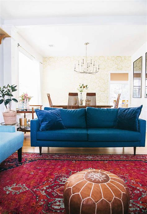 Is Red And Blue The New Design Power Couple Living Room Turquoise