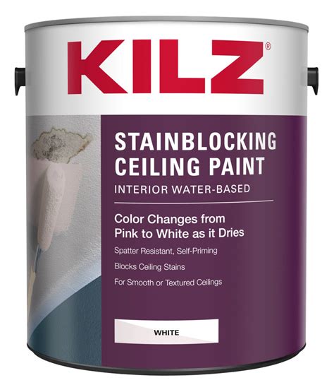 It blocks out most common ceiling stains and rolls on easily with minimal. KILZ 68041 1-Gallon Stainblocking Ceiling Paint at Sutherlands