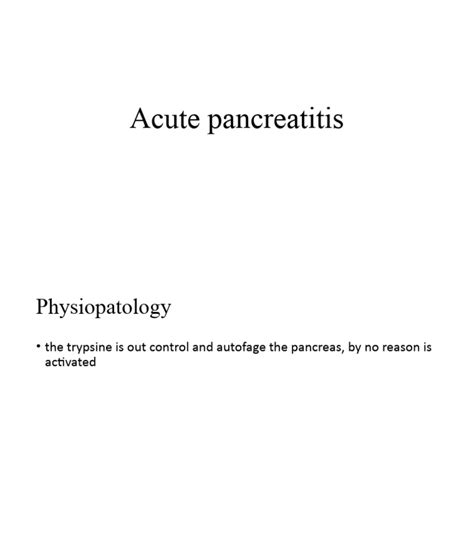 Acute Pancreatitis Pdf