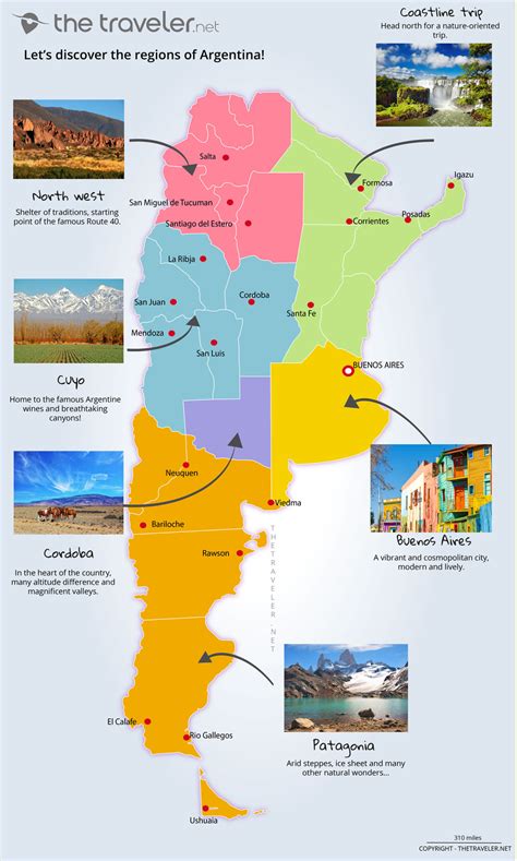 Places To Visit Argentina Tourist Maps And Must See Attractions
