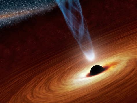What Powers A Black Holes Mighty Jets Science Aaas