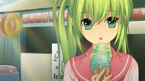 Girls Eating Ice Cream Hd Anime Wallpapers For Mobile