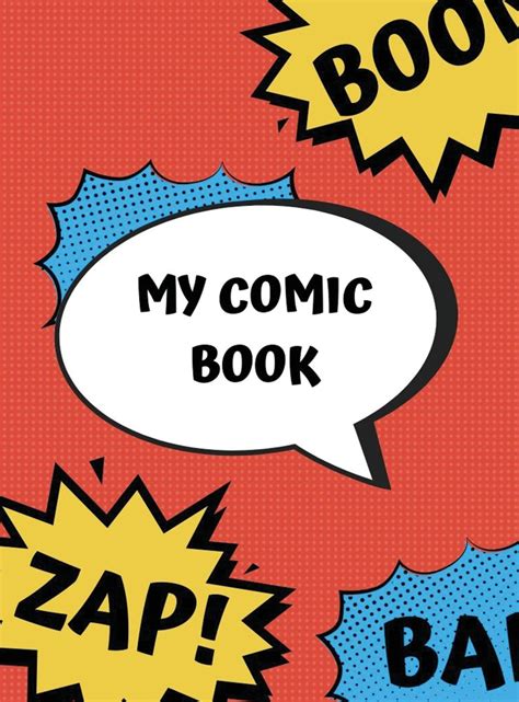 Blank Comic Book Hardcover Create Your Own Comic Book With