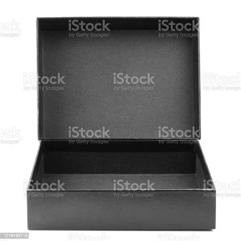 Open Empty Black Box On White Stock Photo Download Image Now Black