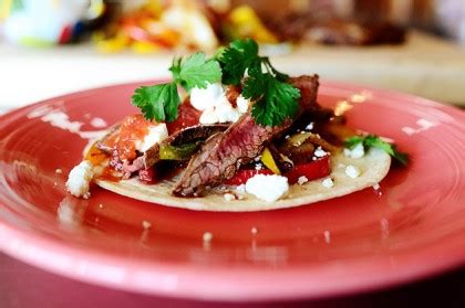 Serve the chicken, beef and veggies with the warm tortillas, fiesta beans, grated cheese, sour. Beef Fajitas | The Pioneer Woman