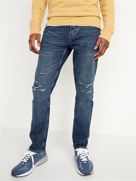 Slim Built In Flex Ripped Jeans For Men Old Navy