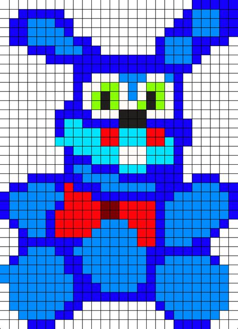 Toy Bonnie Plush Perler Bead Pattern Bead Sprites Characters Fuse