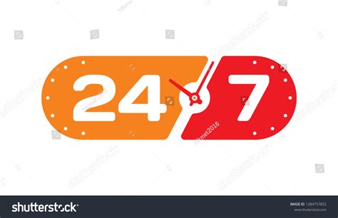 2573 24 7 Logo With Clock Images Stock Photos And Vectors Shutterstock