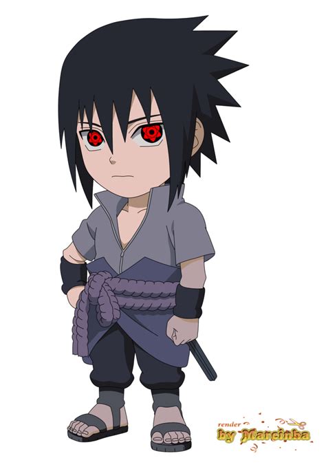 Chibi Sasuke By Marcinha20 Sasuke Chibi Chibi Naruto Characters