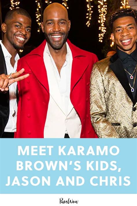 Meet Karamo Browns Kids Jason And Chris Kids Celebrity Wedding