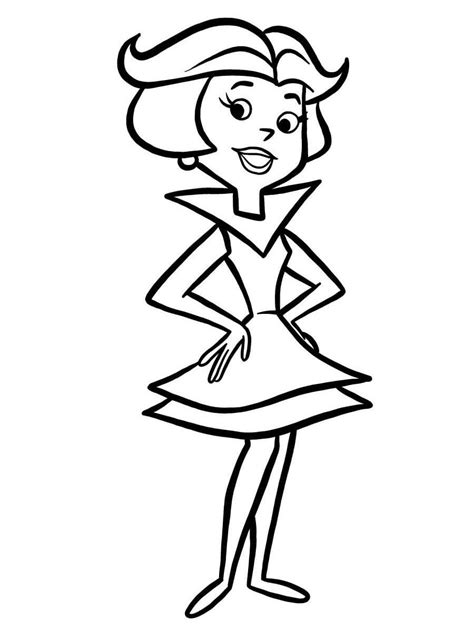 Rosie Jetson Coloring Page Coloring Pages