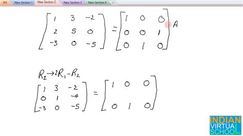 How to find Inverse of a Matrix using Elementary Transformations - YouTube
