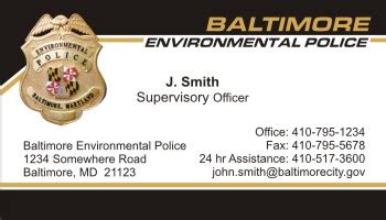 Thin blue line police department law enforcement business card. PoliceBusinessCards.com - Display Business Cards