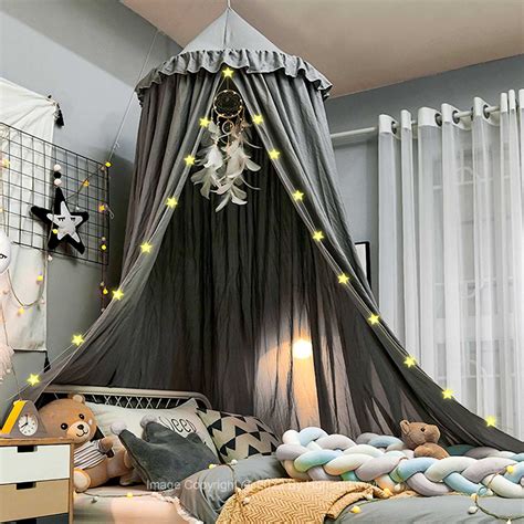 Buy Hommi Lovvi Bed Canopy For Girls Dreamy Frills Ceiling Hanging