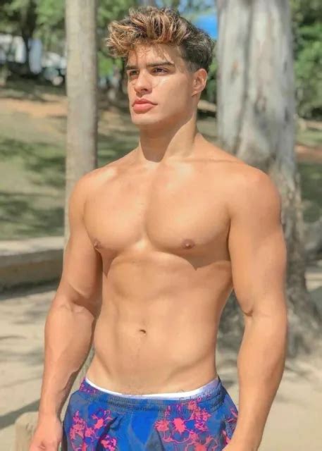 Shirtless Male Muscular Jock Huge Chest Blond Beefcake Body Guy Photo