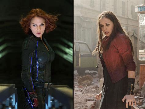 Captain America Civil Wars Scarlett Johansson Elizabeth Olsen On Their Roles